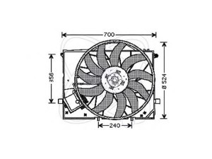 ELECTRO AUTO 32VM015 ventiliatorius, radiatoriaus 
 Aušinimo sistema -> Oro aušinimas
2205000193, 2205000293