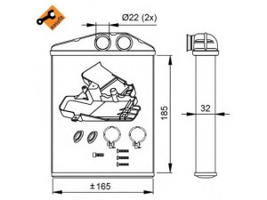 NRF 54275 šilumokaitis, salono šildymas 
 Šildymas / vėdinimas -> Šilumokaitis
1618260, 77363732, 93171801, 77363732