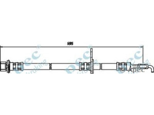 APEC braking HOS3693 stabdžių žarnelė 
 Stabdžių sistema -> Stabdžių žarnelės
9094702C48