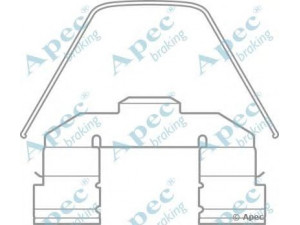 APEC braking KIT1009 priedų komplektas, stabdžių trinkelė 
 Stabdžių sistema -> Būgninis stabdys -> Dalys/priedai