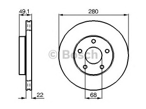 BOSCH 0 986 478 833 stabdžių diskas 
 Dviratė transporto priemonės -> Stabdžių sistema -> Stabdžių diskai / priedai
40206 2L903, 40206 88E01, 40206 88E03