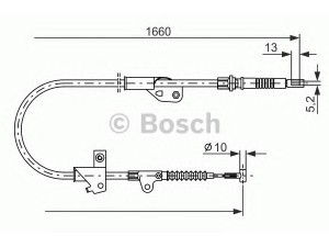 BOSCH 1 987 477 231 trosas, stovėjimo stabdys 
 Stabdžių sistema -> Valdymo svirtys/trosai
36530 9F500