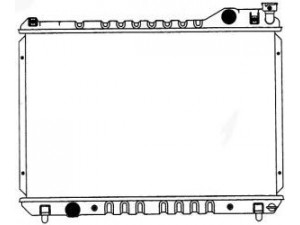 SAKURA  Automotive 1301-0255 radiatorius, variklio aušinimas