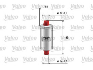 VALEO 587200 kuro filtras 
 Techninės priežiūros dalys -> Papildomas remontas
0060807436, 60575900, 60807436