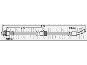 BORG & BECK BBH7162 stabdžių žarnelė 
 Stabdžių sistema -> Stabdžių žarnelės
462109C008, 462109C501
