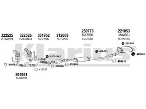 KLARIUS 570284E išmetimo sistema 
 Išmetimo sistema -> Išmetimo sistema, visa