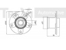 TREVI AUTOMOTIVE WB1051 rato guolio komplektas 
 Ašies montavimas/vairavimo mechanizmas/ratai -> Rato stebulė/montavimas -> Rato guolis
4340257KA0