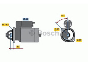 BOSCH 0 001 211 225 starteris 
 Elektros įranga -> Starterio sistema -> Starteris
29542021, 2954 2021, 000 151 54 01