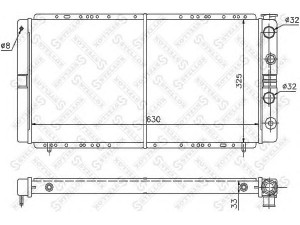 STELLOX 10-26196-SX radiatorius, variklio aušinimas 
 Aušinimo sistema -> Radiatorius/alyvos aušintuvas -> Radiatorius/dalys
7700736827
