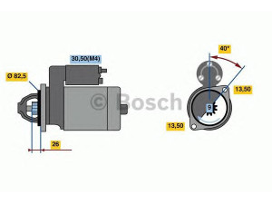 BOSCH 0 001 262 029 starteris
296195600