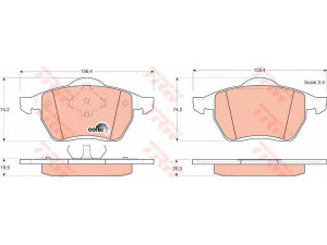 TRW GDB1204 stabdžių trinkelių rinkinys, diskinis stabdys 
 Techninės priežiūros dalys -> Papildomas remontas
1001095, 1027703, 1031843, 1144180