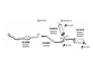 ASSO ART0473 išmetimo sistema 
 Išmetimo sistema -> Išmetimo sistema, visa