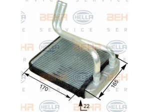 HELLA 8FH 351 315-311 šilumokaitis, salono šildymas 
 Šildymas / vėdinimas -> Šilumokaitis
0K2C0-61A10