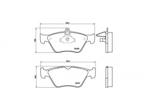 BREMBO P 59 019 stabdžių trinkelių rinkinys, diskinis stabdys 
 Techninės priežiūros dalys -> Papildomas remontas
1605003, 1605855, 90443873, 4467049
