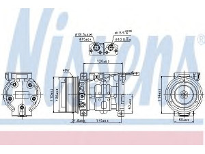 NISSENS 89099 kompresorius, oro kondicionierius 
 Oro kondicionavimas -> Kompresorius/dalys
95200-65DC1, 95200-65DF1