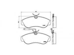 BREMBO P 23 069 stabdžių trinkelių rinkinys, diskinis stabdys 
 Techninės priežiūros dalys -> Papildomas remontas
425118, 425119, 425452, E172032