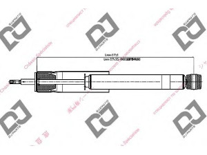 DJ PARTS DS1303GT amortizatorius 
 Pakaba -> Amortizatorius
52610SAA023, 52610SAA0230, 52610SAAE03