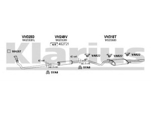 KLARIUS 930345U išmetimo sistema 
 Išmetimo sistema -> Išmetimo sistema, visa