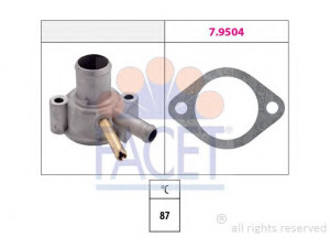 FACET 7.8112 termostatas, aušinimo skystis 
 Aušinimo sistema -> Termostatas/tarpiklis -> Thermostat
7759596