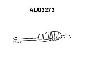 VENEPORTE AU03273 galinis duslintuvas 
 Išmetimo sistema -> Duslintuvas
4B0253609DS, 4B0253609EA, 4B0253609ES