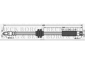 BORG & BECK BBH7569 stabdžių žarnelė 
 Stabdžių sistema -> Stabdžių žarnelės
51814431
