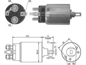 MAGNETI MARELLI 940113050421 solenoidinis jungiklis, starteris
S13106A
