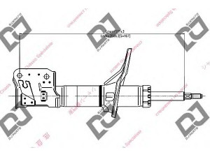DJ PARTS DS1293GS amortizatorius 
 Pakaba -> Amortizatorius
546603A000, 546603A200