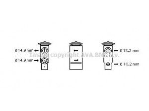 AVA QUALITY COOLING AL1094 išsiplėtimo vožtuvas, oro kondicionavimas 
 Oro kondicionavimas -> Vožtuvai
46722498, 60813905, 46722498, 60813905