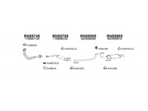 VENEPORTE 550299 išmetimo sistema 
 Išmetimo sistema -> Išmetimo sistema, visa