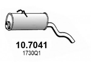 ASSO 10.7041 galinis duslintuvas 
 Išmetimo sistema -> Duslintuvas
1726N5, 1726N6, 1726N7, 1726N8