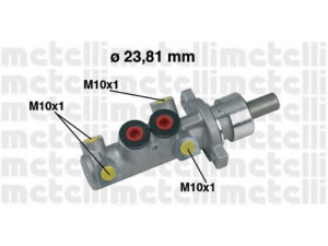 METELLI 05-0361 pagrindinis cilindras, stabdžiai 
 Stabdžių sistema -> Pagrindinis stabdžių cilindras
4601.E8, 4601.G1, 4601.E8, 4601.G1