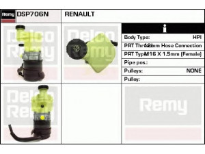 DELCO REMY DSP706N hidraulinis siurblys, vairo sistema 
 Vairavimas -> Vairo pavara/siurblys
7701470783