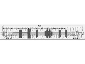 BORG & BECK BBH6721 stabdžių žarnelė 
 Stabdžių sistema -> Stabdžių žarnelės
0060812130, 46448592, 60812130