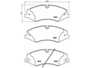 BREMBO P 44 022 stabdžių trinkelių rinkinys, diskinis stabdys 
 Techninės priežiūros dalys -> Papildomas remontas
LR016962, LR021253, LR026220, LR032063