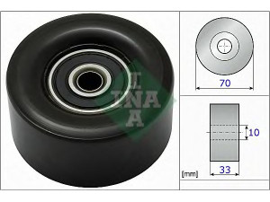 INA 532 0780 10 kreipiantysis skriemulys, V formos rumbuotas diržas 
 Diržinė pavara -> V formos rumbuotas diržas/komplektas -> Laisvasis/kreipiamasis skriemulys
11927-1HC0A, 11927-ED000, 11927-ED00B