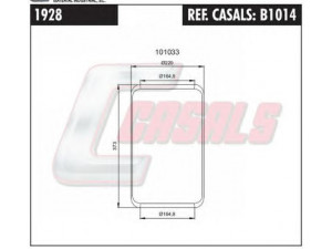 CASALS B1014 dėklas, pneumatinė pakaba
6453741, 10904403, 3116983, AAU2544