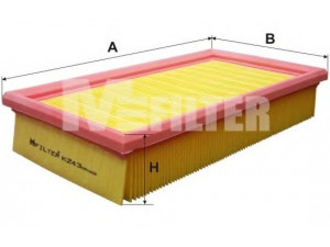 MFILTER K 243 oro filtras 
 Techninės priežiūros dalys -> Techninės priežiūros intervalai
5025 073, 000 395 4756, 3992043