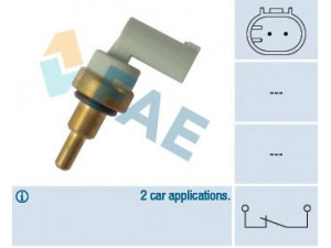 FAE 32704 siuntimo blokas, aušinimo skysčio temperatūra 
 Variklis -> Variklio elektra
96476965, 96 476 965