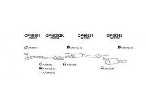 VENEPORTE 400299 išmetimo sistema 
 Išmetimo sistema -> Išmetimo sistema, visa