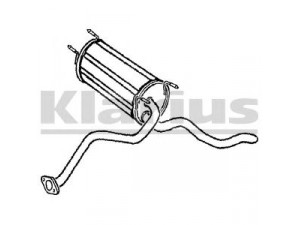 KLARIUS DN402Q galinis duslintuvas 
 Išmetimo sistema -> Duslintuvas
201009C000, 201009C703, 201009C000