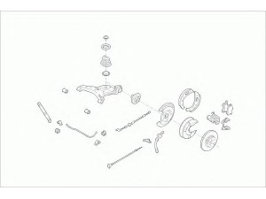 SACHS VW-MULTI-RS001 vairavimo mechanizmas; rato pakaba 
 Ašies montavimas/vairavimo mechanizmas/ratai -> Prekių paieška pagal schemą