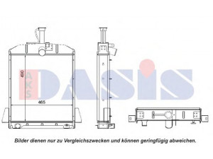 AKS DASIS 440576N radiatorius, variklio aušinimas