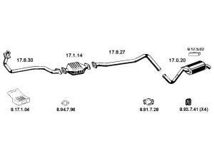 EBERSPÄCHER 132051 išmetimo sistema 
 Išmetimo sistema -> Išmetimo sistema, visa