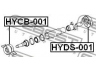 FEBEST HYDS-001 vibracijos slopintuvas, kardaninis velenas
49190-26000, 49300-2E000