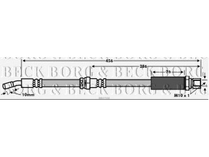 BORG & BECK BBH7548 stabdžių žarnelė 
 Stabdžių sistema -> Stabdžių žarnelės
96397206