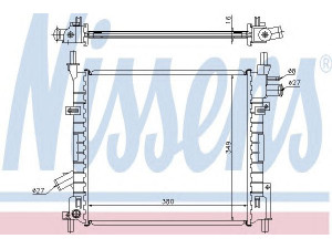 NISSENS 62022A radiatorius, variklio aušinimas 
 Aušinimo sistema -> Radiatorius/alyvos aušintuvas -> Radiatorius/dalys
1218735, 1221061, 1222478, 1361842