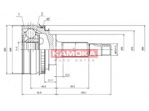 KAMOKA 6890 jungčių komplektas, kardaninis velenas 
 Ratų pavara -> Sujungimai/komplektas
43410-20240, 43410-20241, 4341020242