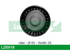 LUCAS ENGINE DRIVE LD0918 įtempiklio skriemulys, paskirstymo diržas