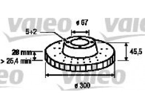 VALEO 186461 stabdžių diskas 
 Stabdžių sistema -> Diskinis stabdys -> Stabdžių diskas
1294210612, 1294211012, 1294212012