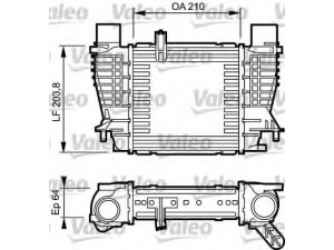 VALEO 817999 tarpinis suslėgto oro aušintuvas, kompresorius 
 Variklis -> Oro tiekimas -> Įkrovos agregatas (turbo/superįkrova) -> Tarpinis suslėgto oro aušintuvas
8200471884, 8200471888